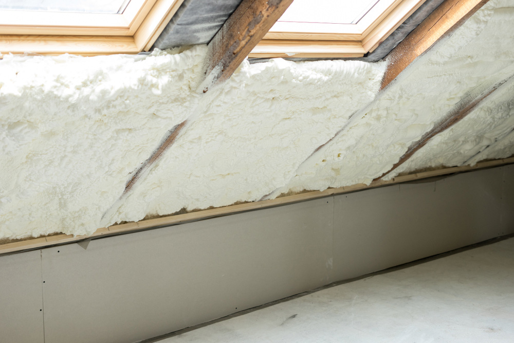 Spray foam insulation