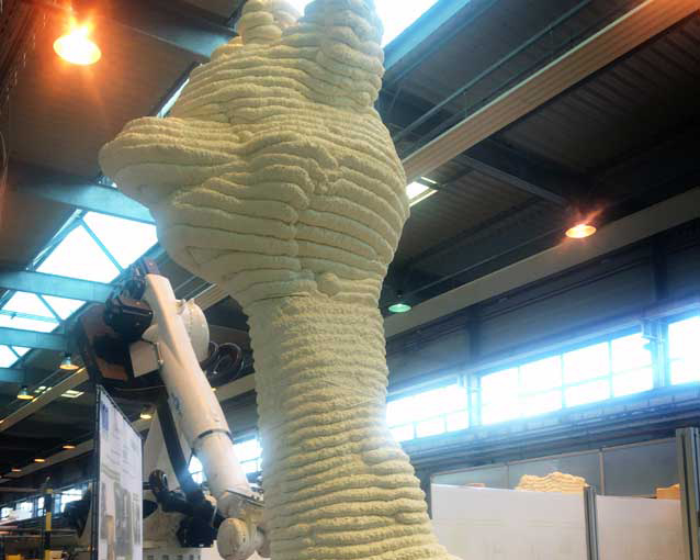 3D Printing with polyurethane foam