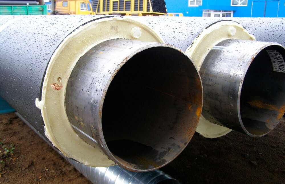 Polyurethane cold water pipe insulation